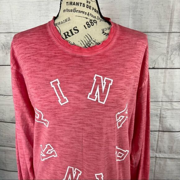 PINK by Victoria's Secret Long Sleeve Burnout Distressed Tee Size Extra Small - Picture 2 of 13